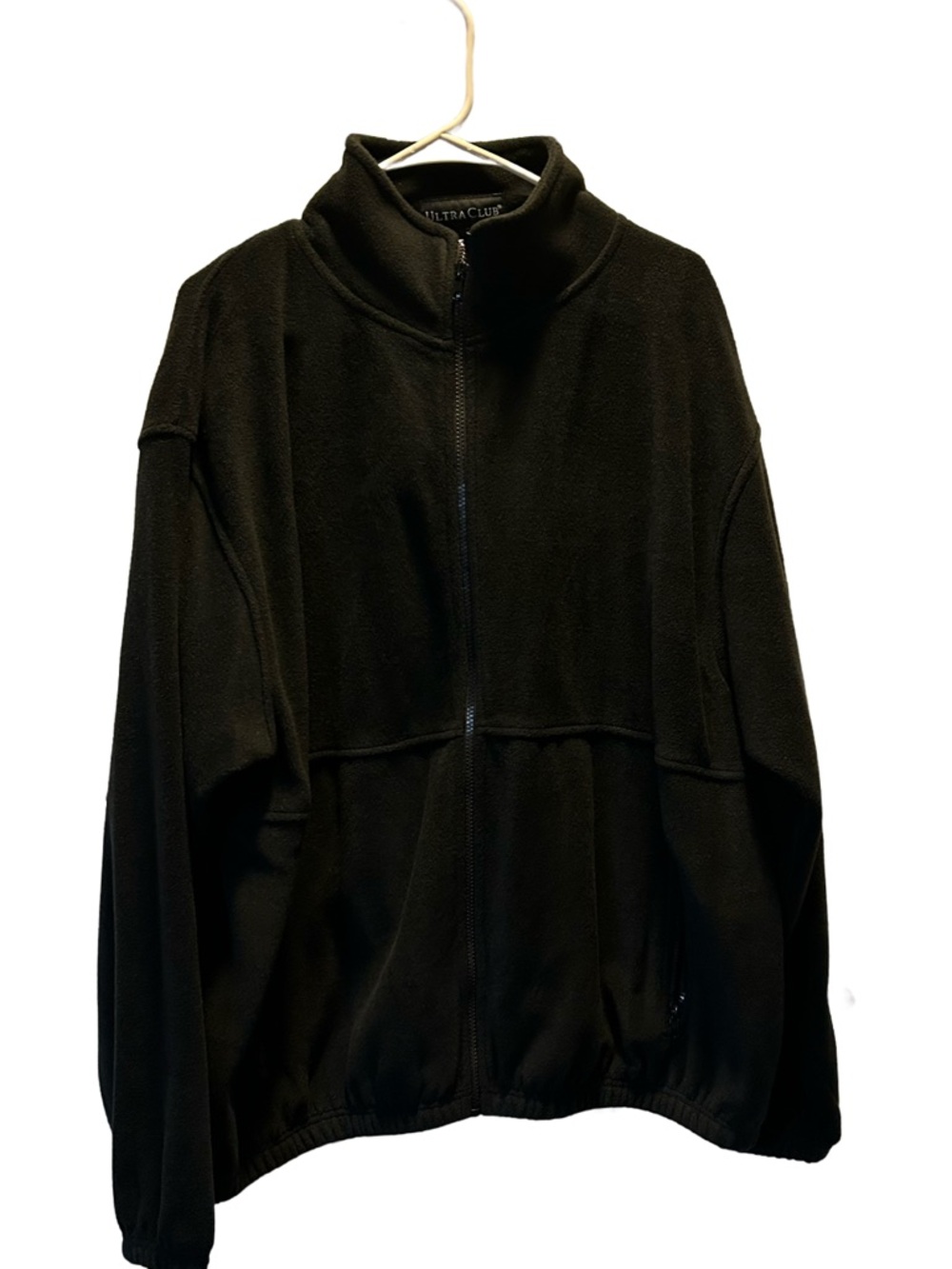 Men's Black Full-Zip Fleece Jacket